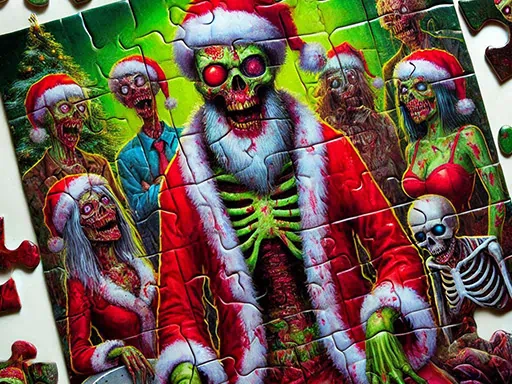 zombie-giáng sinh-xếp hình-kỳ nghỉ-vui-cho-người hâm mộ kinh dị-trò chơi cover image