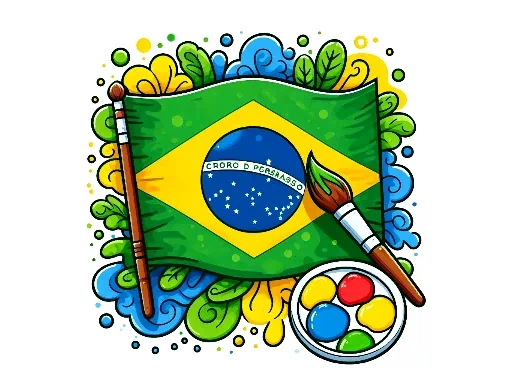 trò chơi phiêu lưu tô màu brazil