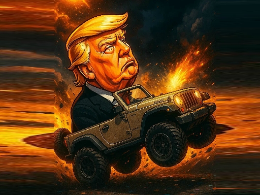 trò chơi thử thách nhào lộn của trump