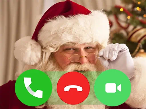 trò chơi gọi điện giả của ông già Noel