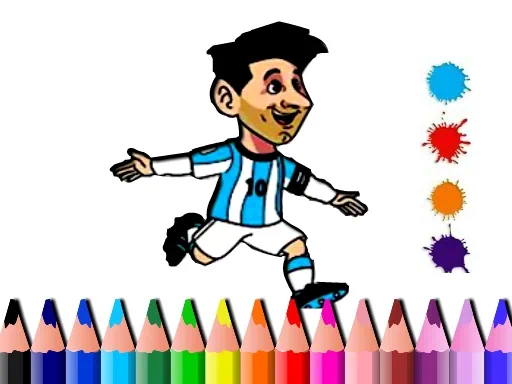 trò chơi tô màu bts-messi