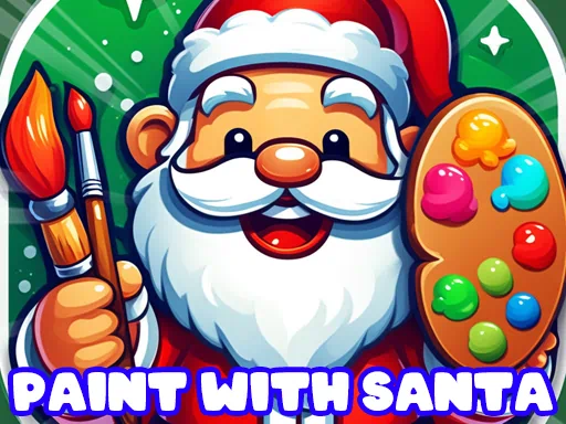 trò chơi tô màu cùng ông già Noel