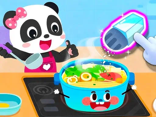 Trò chơi nhà bếp ma thuật của bé gấu trúc