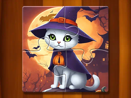 trò chơi ghép hình halloween ma quái ảnh bìa